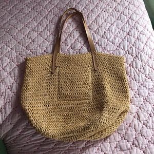 J. Crew Straw Shopper